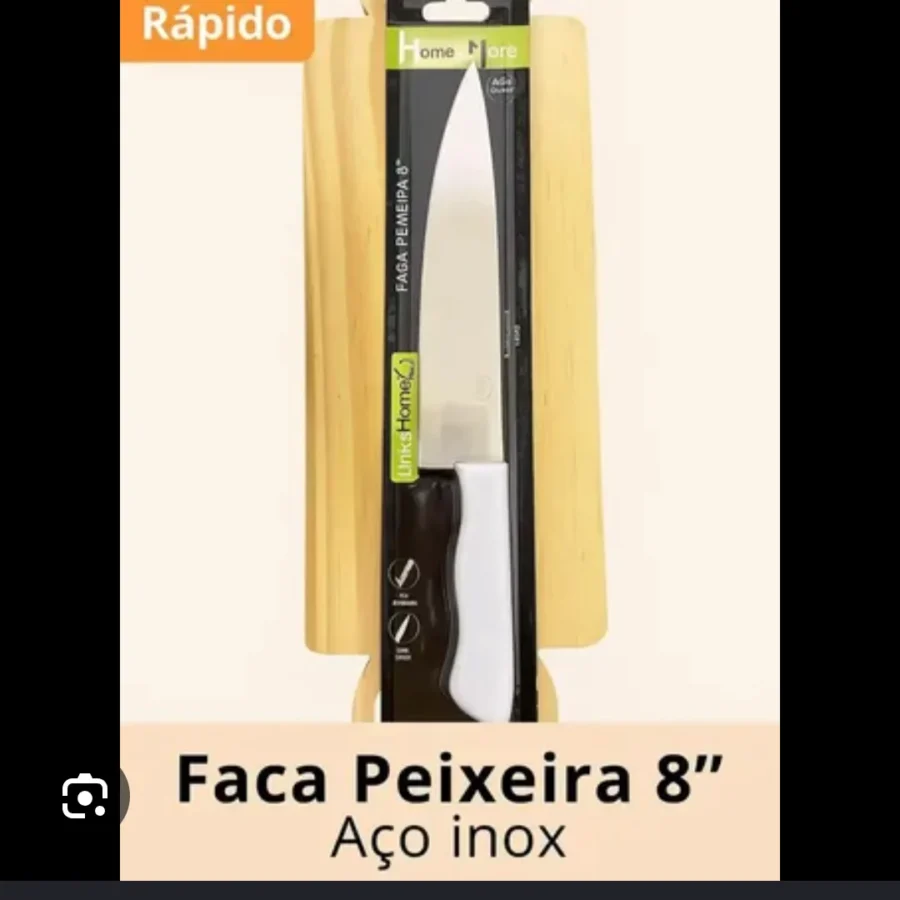 faca Peixera 8”32CM Aço Inox