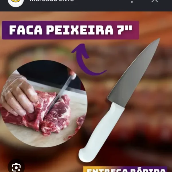 Faca Pexeira 7''