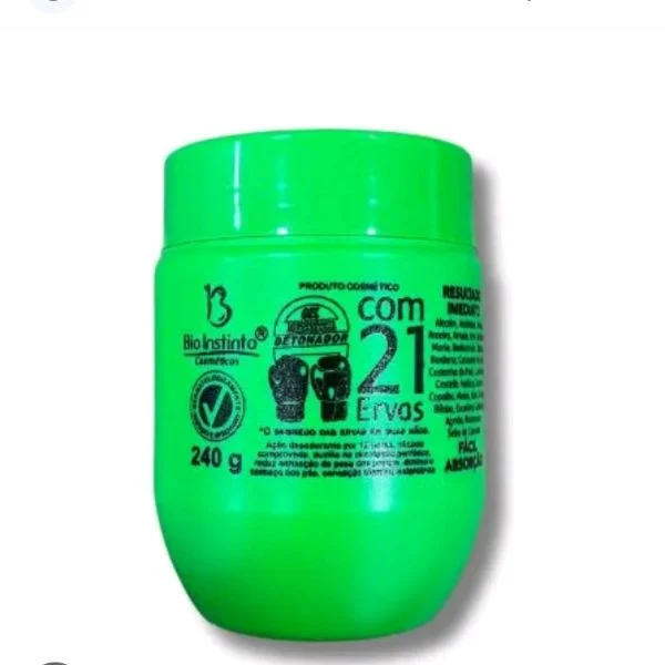 Gel massageador Refrescante Com 21 Ervas 240g