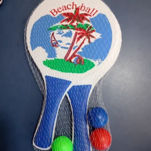 Brinquedo KIT DE FRESCOBOL COM 3 BOLINHA