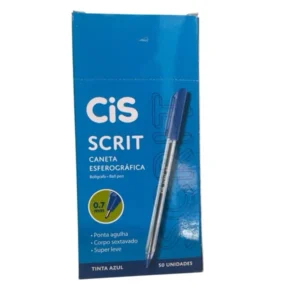 Caneta Esferográfica 0.7mm Scrit 50PÇS Cis