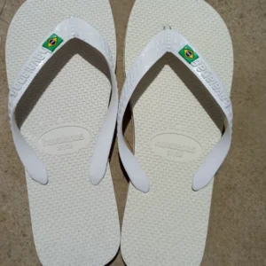 Sandalia havaianas branca do brasil