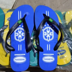 Sandalia havaiana brasil azul com preta