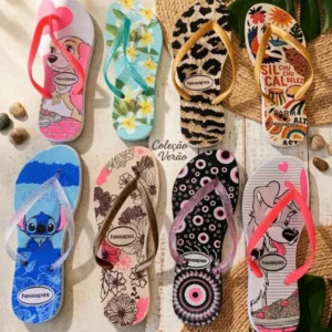 Sandalia havaiana femenina sortidas