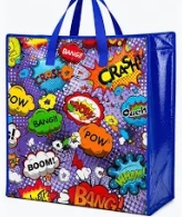 SACOLA DE FEIRA COM ZIPER 50CM X 55CM X30CM