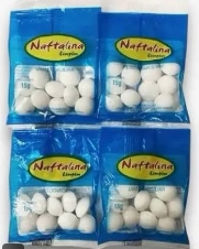 NAFETALINA COM 10 PACOTES C/15 G